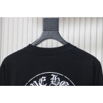 Chrome Hearts Back Damaged Horseshoe Crewneck Long Sleeve T-Shirt Black