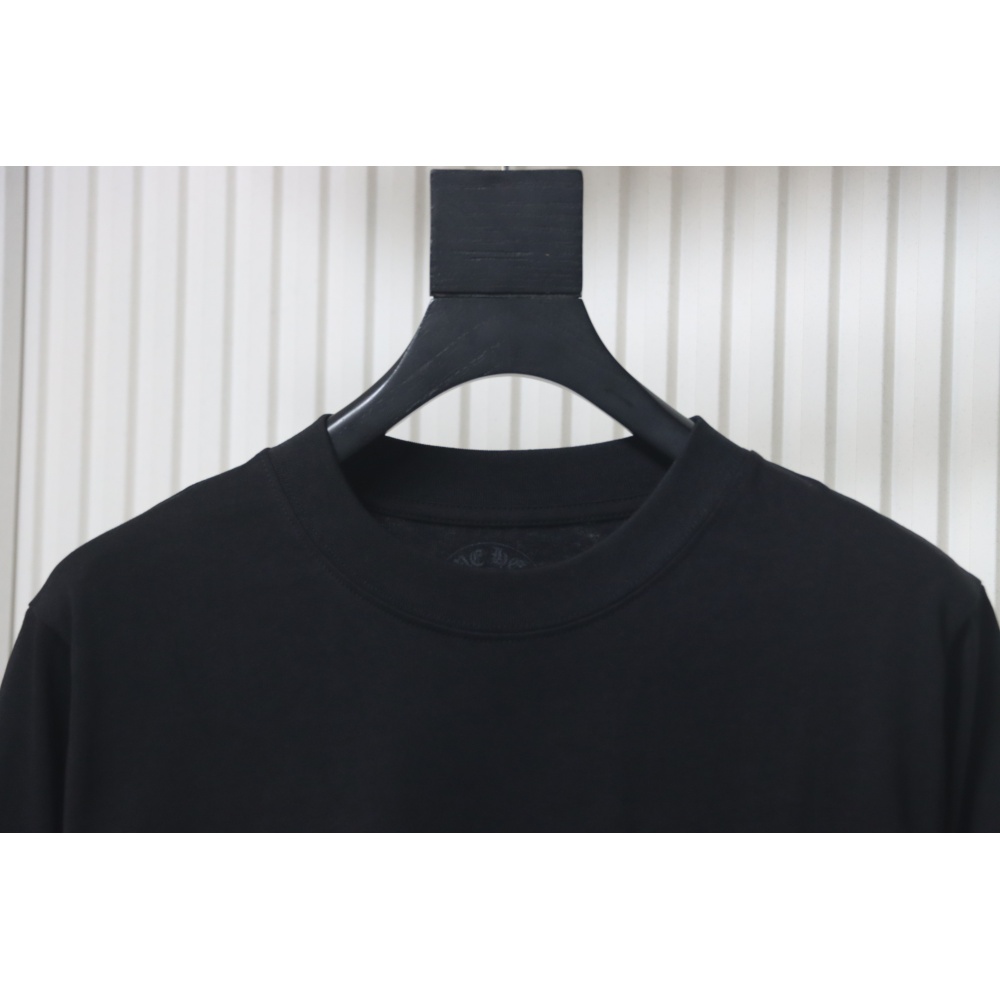Chrome Hearts Back Damaged Horseshoe Crewneck Long Sleeve T-Shirt Black