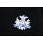 Chrome Hearts Back Damaged Horseshoe Crewneck Long Sleeve T-Shirt Black