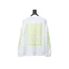 Chrome Hearts Lemon Green Horseshoe Floral Long Sleeve T-Shirt White