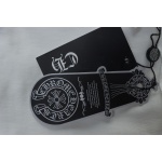 Chrome Hearts Purple Neck Logo Long Sleeve T-Shirt Whit
