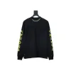 Chrome Hearts Yellow Neck Logo Long Sleeve T-Shirt Black