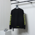 Chrome Hearts Yellow Neck Logo Long Sleeve T-Shirt Black