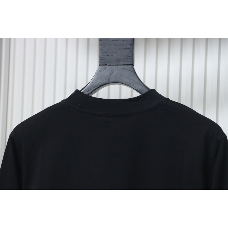 Chrome Hearts Yellow Neck Logo Long Sleeve T-Shirt Black