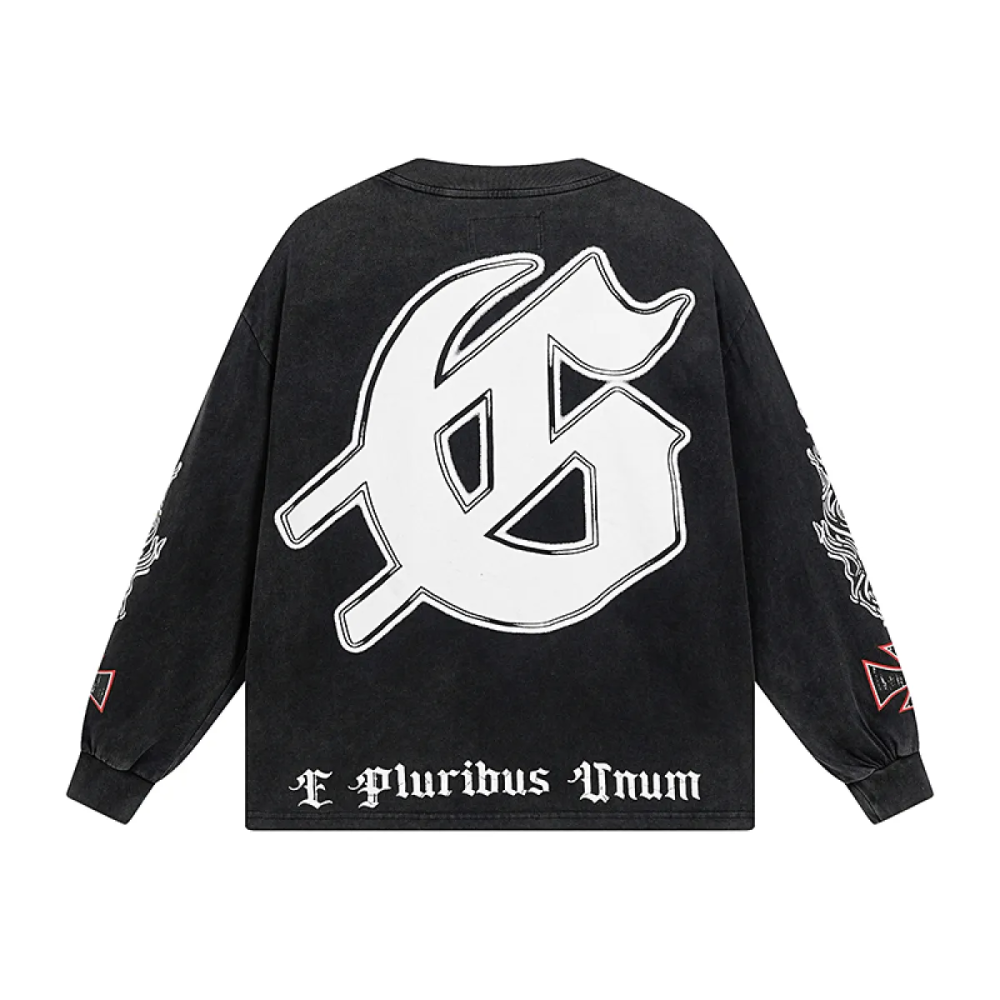 Godspeed Rocker Layered Long Sleeve T-shirt  1103 Black Wash