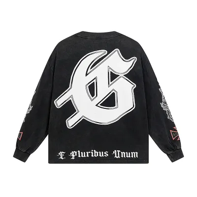 Godspeed Rocker Layered Long Sleeve T-shirt  1103 Black Wash 02