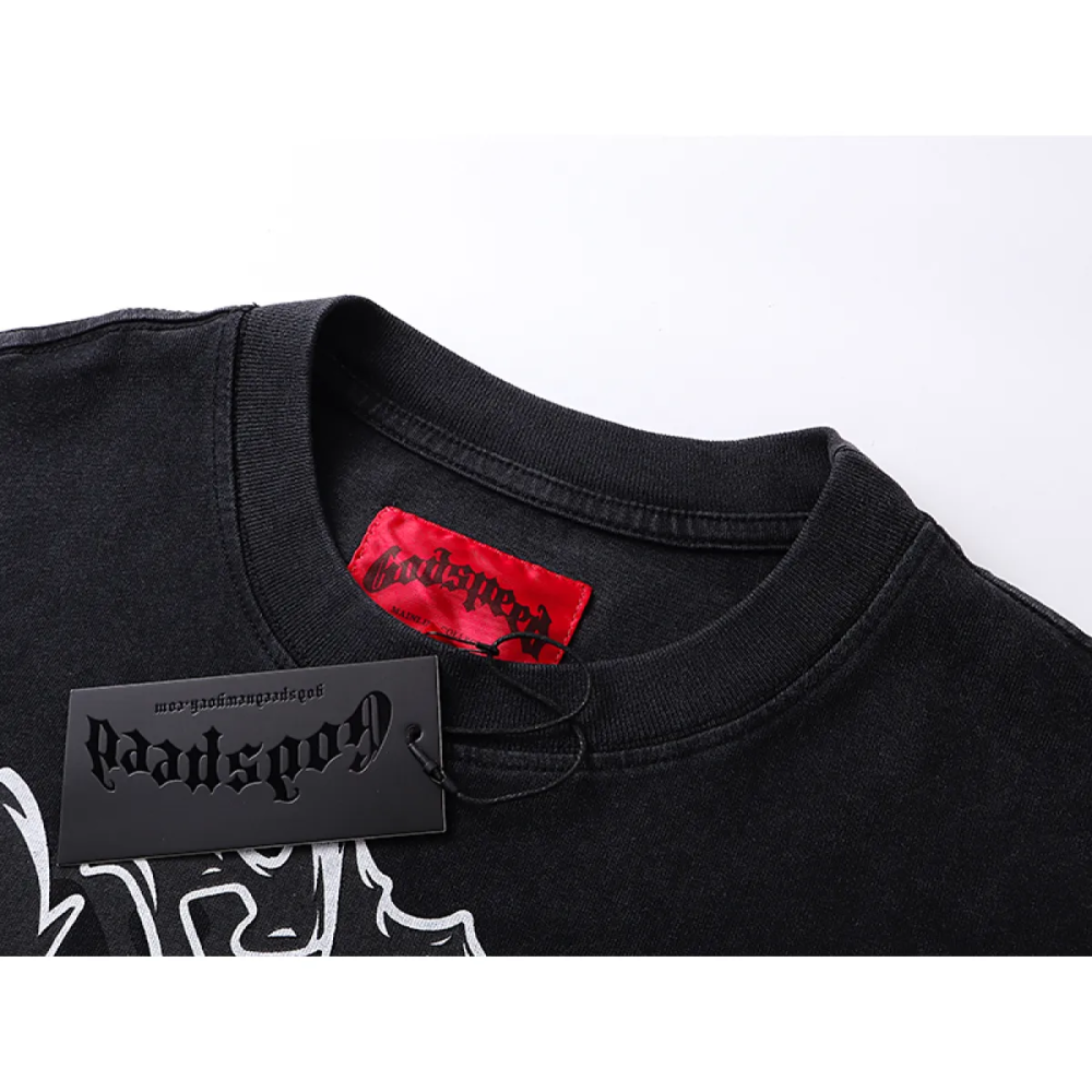 Godspeed Rocker Layered Long Sleeve T-shirt  1103 Black Wash