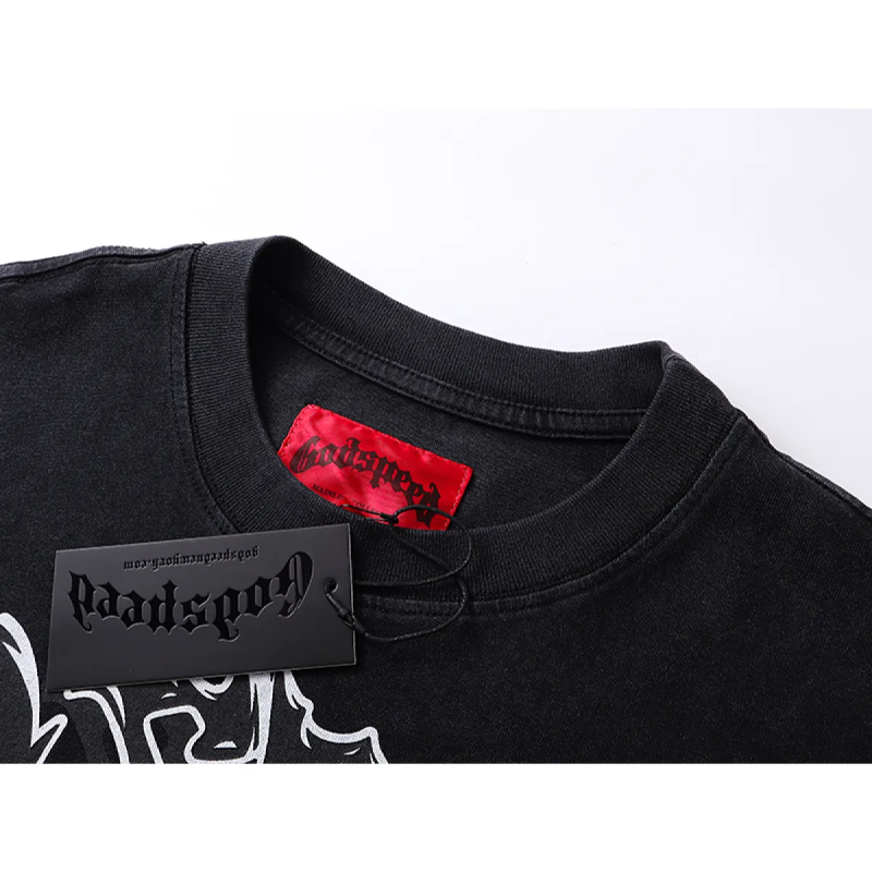 Godspeed Rocker Layered Long Sleeve T-shirt  1103 Black Wash