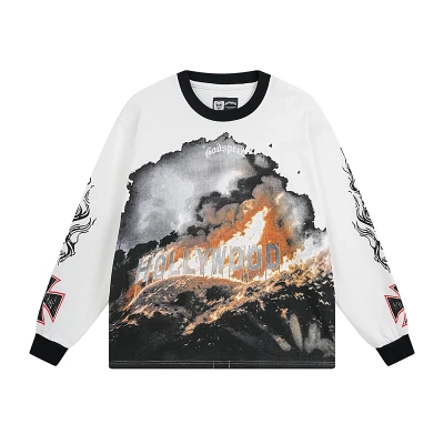Godspeed Hollywood Thermal Long Sleeve T-shirt  3107 White 01