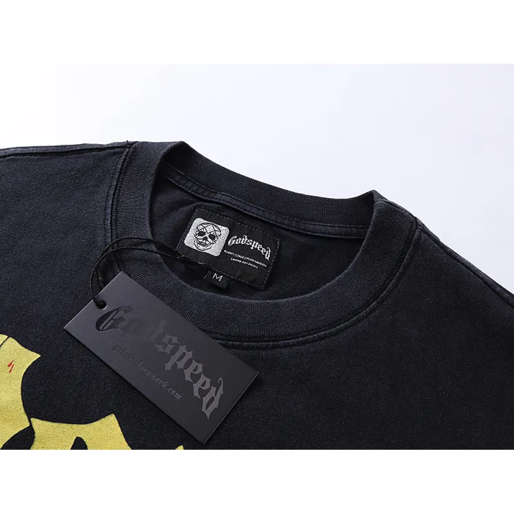 Godspeed Long Lonely Road T-shirt 1011 Black Wash