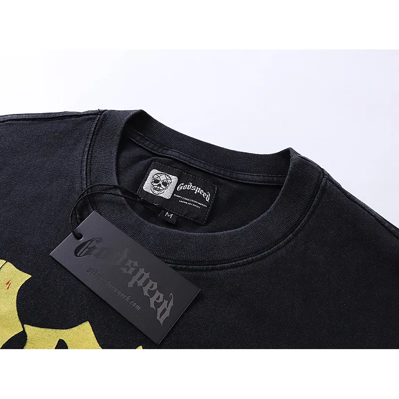 Godspeed Long Lonely Road T-shirt 1011 Black Wash