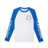 Chrome Hearts CH Baseball Shirt WhiteBlue CH-536