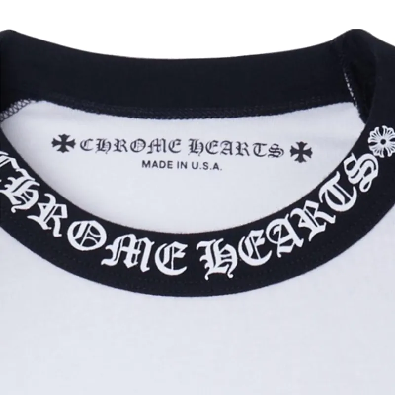 Chrome Hearts Horseshoe Neck Logo 34 Shirt 'BlackWhite' CH-22214