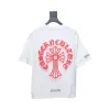 Chrome Hearts Red Horseshoe Logo T-Shirt