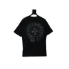 Chrome Hearts Silver Horseshoe Print Black T-shirt