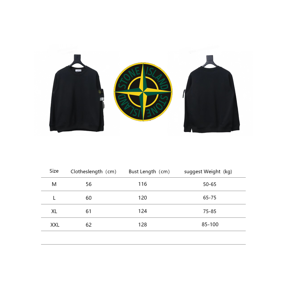 Stone Island Long-sleeved Black