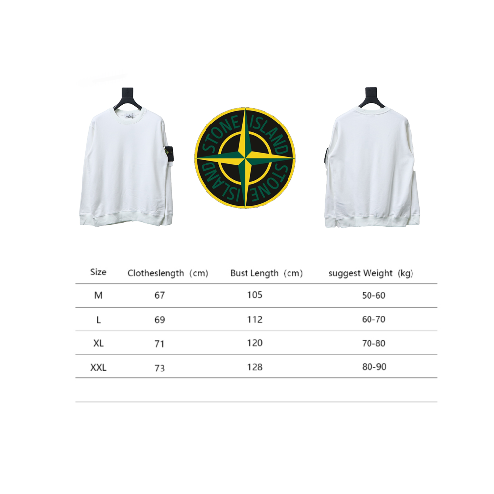 Stone Island Long-sleeved White