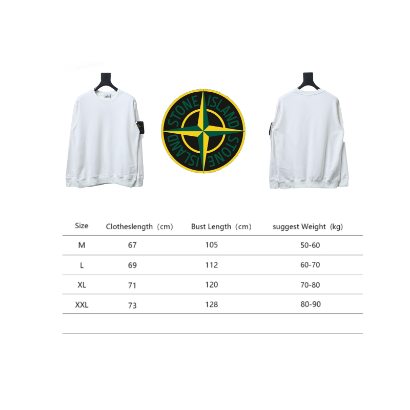 Stone Island Long-sleeved White