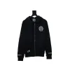 Chrome Hearts  Cuffs Sanskrit Printed Zipper Jacket Black