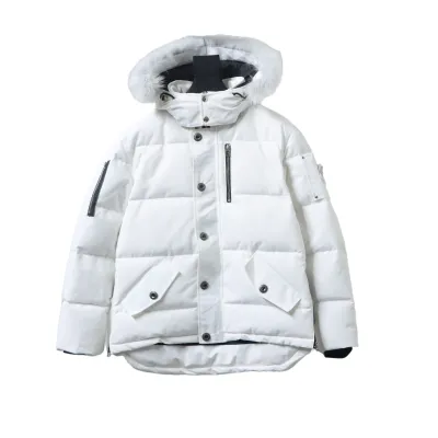 Moose Knuckles Men's Shearling 3Q Jacket White 01
