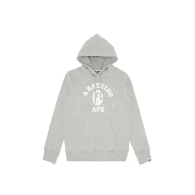 BAPE Ape Head Logo Hoodie Grey 01