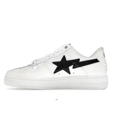 A Bathing Ape Bape Sta #2 White Patent 01