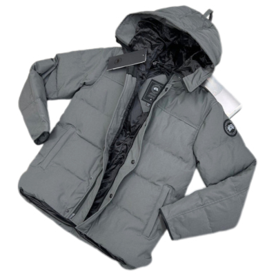 Canada Goose Down Jacket Gray and black 01