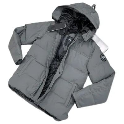 Canada Goose Down Jacket Gray and black 01