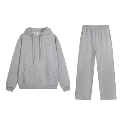alo yoga Accolade Hoodie Sportswear Set Grey  01