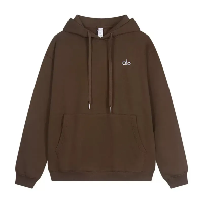 alo yoga Accolade  Hoodie  Brown 01