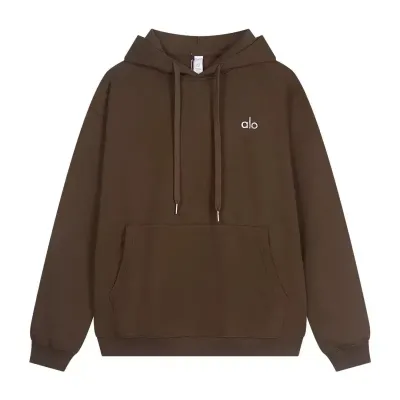 alo yoga Accolade  Hoodie  Brown 01