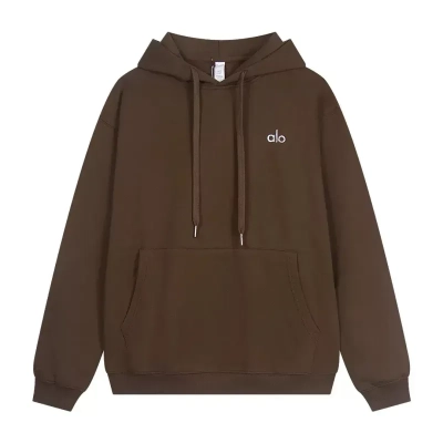 alo yoga Accolade  Hoodie  Brown 01