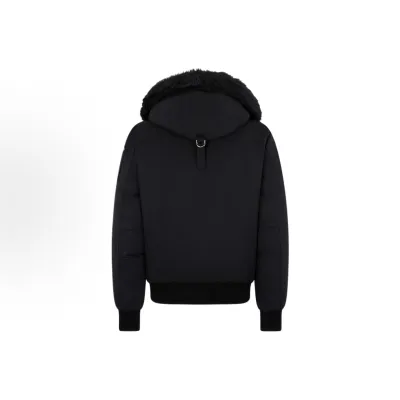 Moose Knuckles Original Ballistic Bomber Jacket  Gold Series  Black Fur（NFC) 02