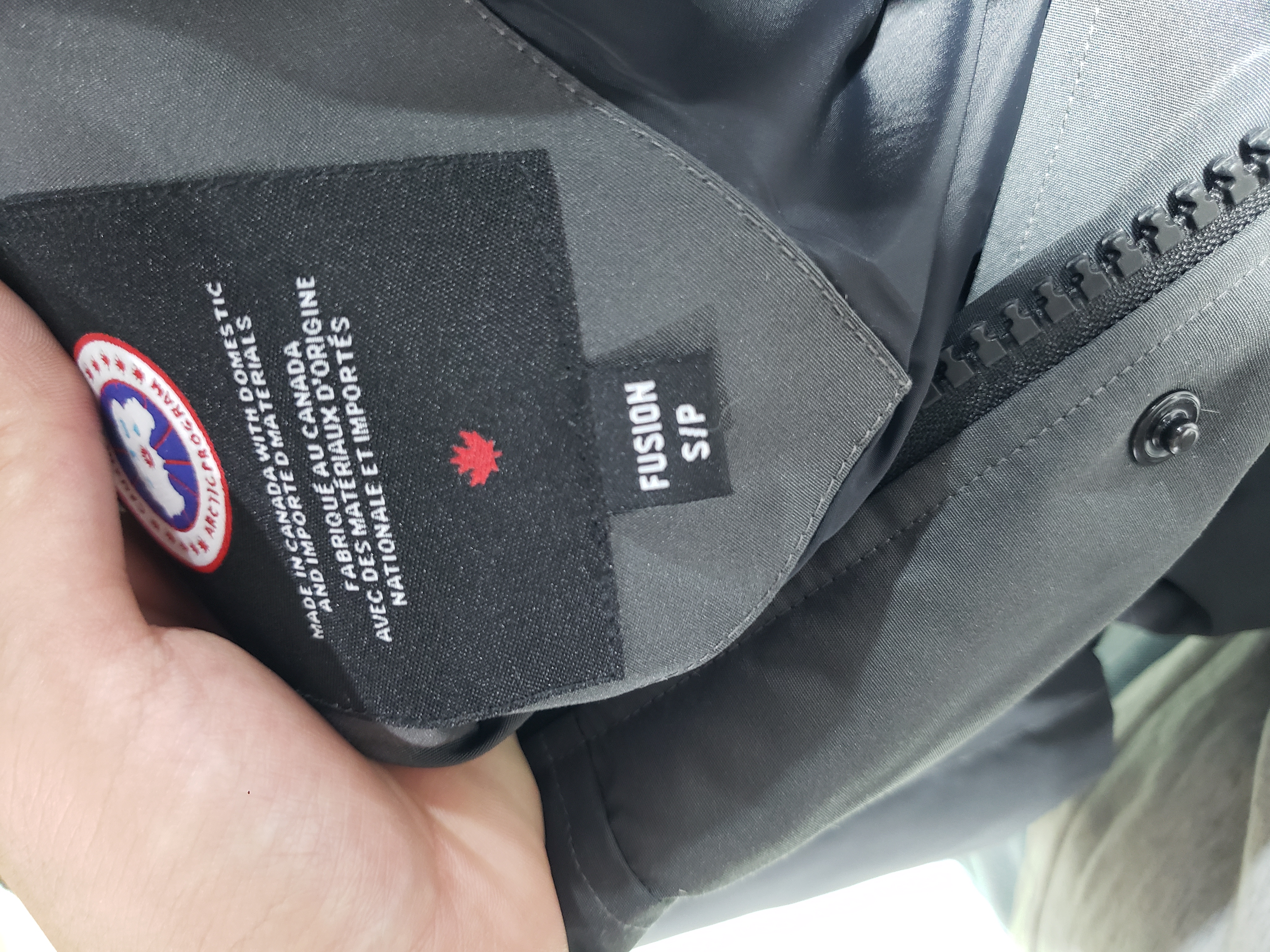 Canada Goose Down Jacket Gray and black