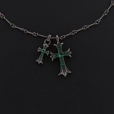 Chrome Hearts Necklace  Baltic Grown/ Black  01