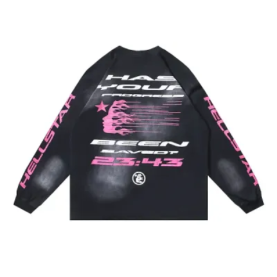 Hellstar Christ Long-Sleeve T-Shirt #652 Washed Black 02