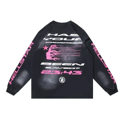 Hellstar Christ Long-Sleeve T-Shirt #652 Washed Black 02