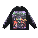 Hellstar Horror Book Long-Sleeve T-Shirt #590 BlackWhite