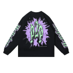 Hellstar Horror Book Long-Sleeve T-Shirt #590 BlackWhite