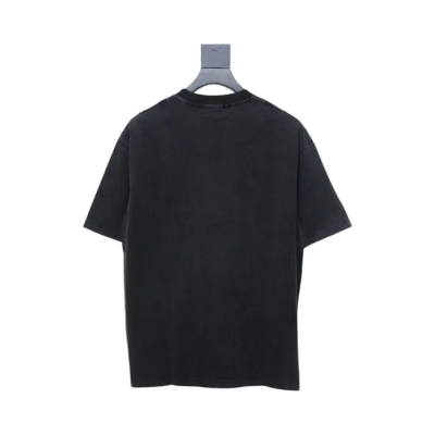 Balenciaga Clothes  Mirror Logo T-Shirt Black 02