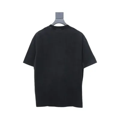 Balenciaga Clothes  Mirror Logo T-Shirt Black 02