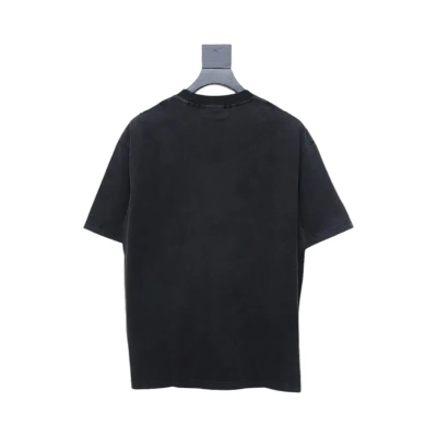 Balenciaga Clothes  Mirror Logo T-Shirt Black 02