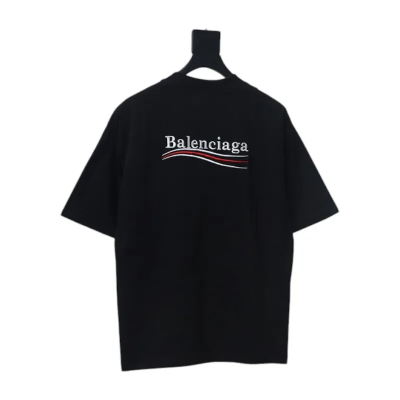 Balenciaga Clothes Political Campaign T-Shirt Black 01