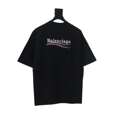 Balenciaga Clothes Political Campaign T-Shirt Black 01