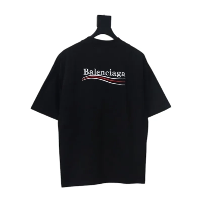 Balenciaga Clothes Political Campaign T-Shirt Black 01