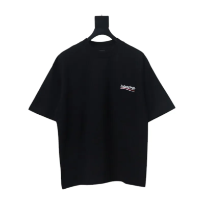 Balenciaga Clothes Political Campaign T-Shirt Black 02