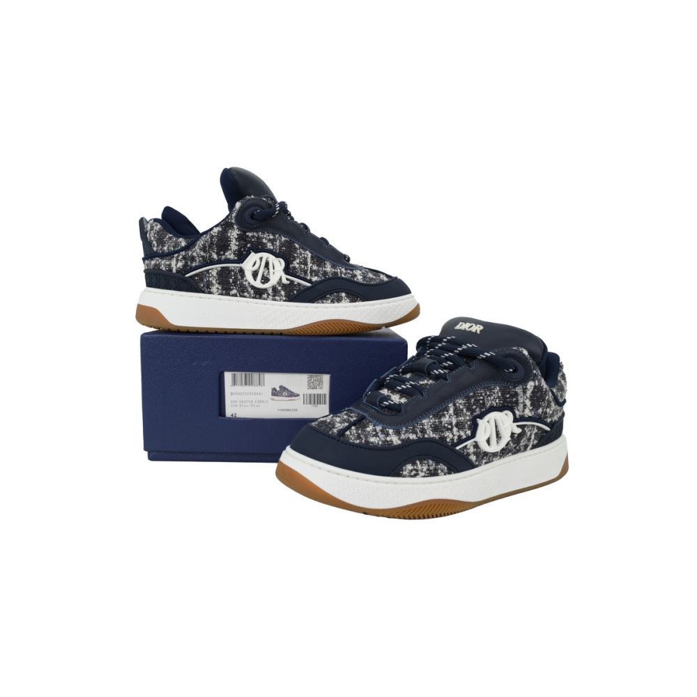 Dior B9S Skater Tweed Navy Blue