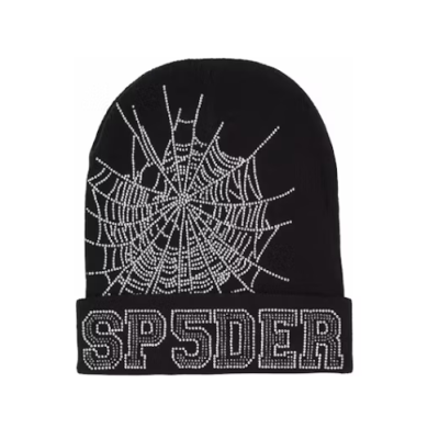  Sp5der Web Beanie Black 01
