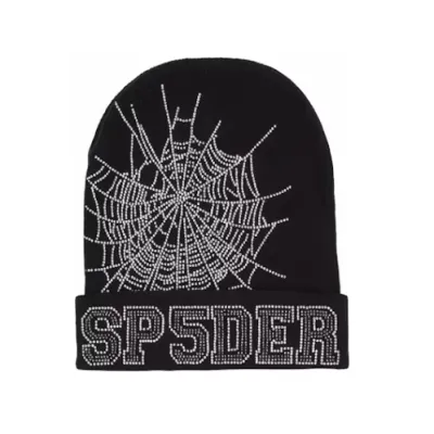  Sp5der Web Beanie Black 01