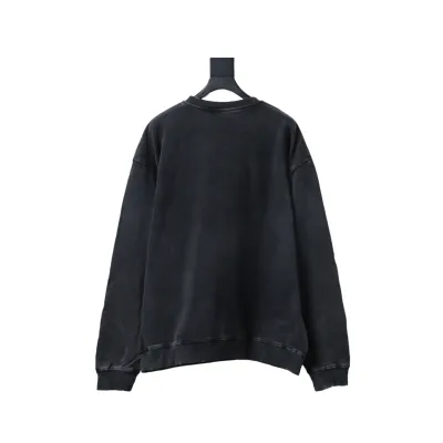 Balenciaga Clothes Washed hand-painted letter round-neck hoodie 02
